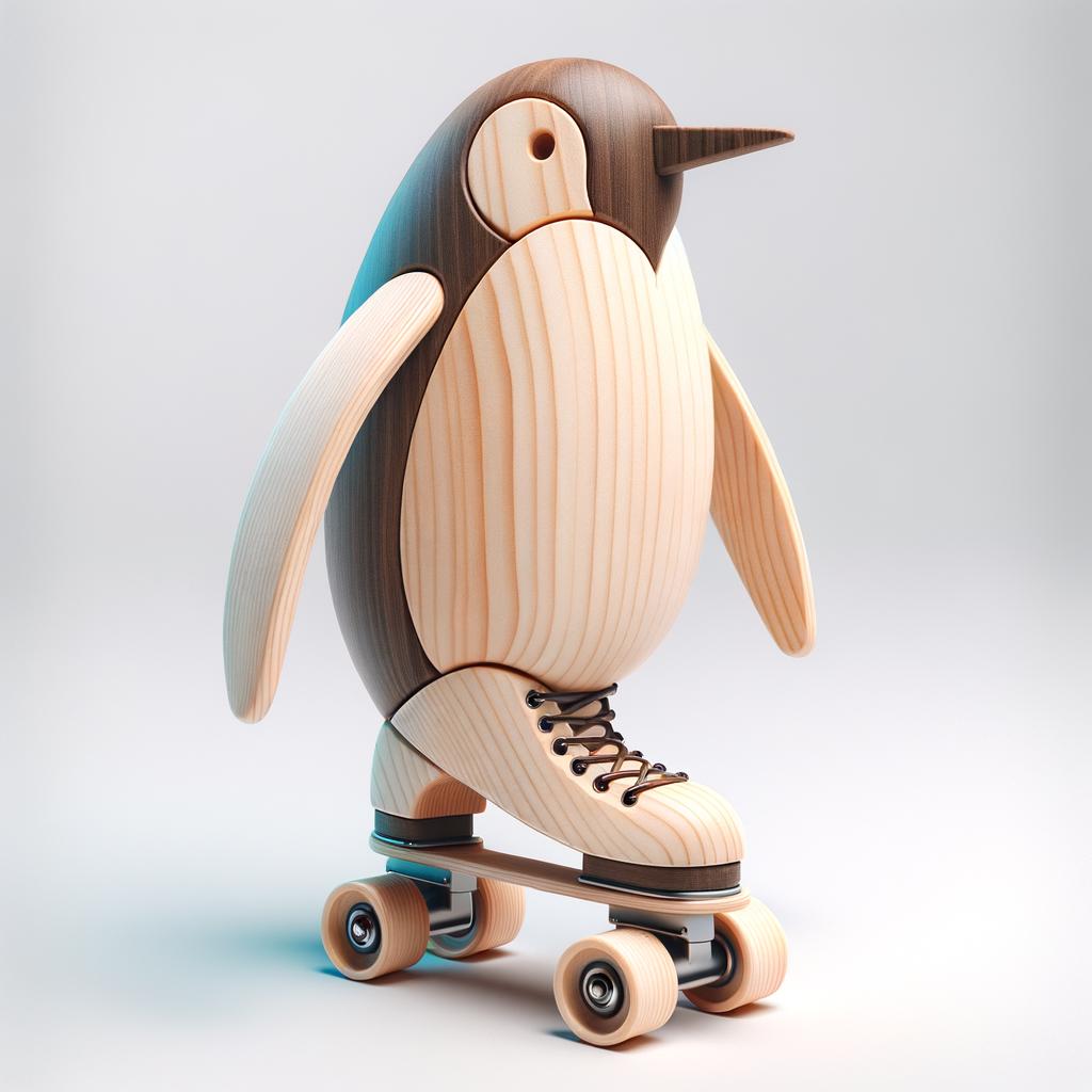Holzpinguin